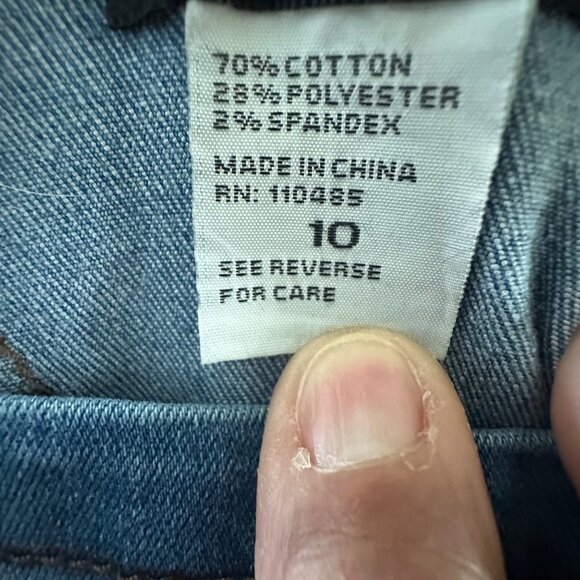 Kids Denim Distressed Overalls Cuties Fashion Size 10 Adjustable Straps Cotton B - Picture 3 of 7